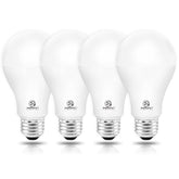 Energetic Lighting A21 bulb front view offers bright, steady light for living spaces.