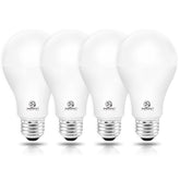Energetic Lighting dimmable A21 LED bulb with E26 base for warm 2700K living room ambience.
