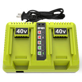 energup 2Port OP401 charger front view with dual ports for faster charging.