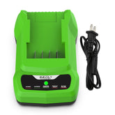 Energup caf806 charger front view, showcasing compact design for quick home charging.