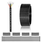 Enerjour 18AWG 5-conductor strands closeup showing tinned copper for reliable wiring.