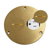 Enerlites 975501c screw cap floor box cover closeup showing rugged weatherproof design for floors