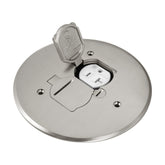ENERLITES dual flip lid floor box cover, 5.625-inch diameter, durable access