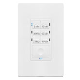 Enerlites HET06-4H-W countdown switch front view for energy-saving control