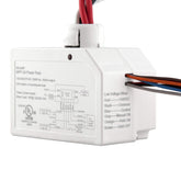 Enerlites MPP-24 ceiling sensor power pack front view highlights compact, self-contained control for low voltage sensors.