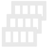 ENERLITES screwless 4-gang wall plate front view for a sleek, modern look.