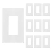 Enerlites screwless wall plate front view for a sleek room aesthetic