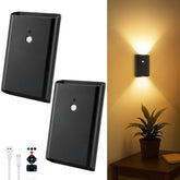 Eneru battery-operated wall light 2-pack with magnetic back for easy mounting.