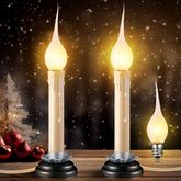 Enhon 2-pack 5-inch window candles with warm LED glow for year-round decor