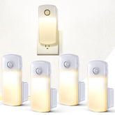Enhon emergency night light four-pack provides reliable glow during outages with compact design.