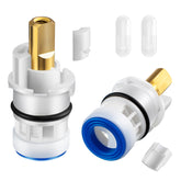Enhon faucet cartridge pair with durable brass stem and seals for reliable repair