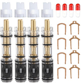 Enhon four-pack dual-seal cartridges, Moen 1225 compatible, promote steady faucet performance.