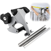 Enhon painter's tape dispenser in action showing the cutting blade for precise masking