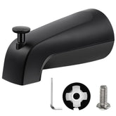 Enhon slip-on diverter tub spout in matte black for easy bathroom upgrade