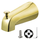 Enhon slip-on tub spout diverter demonstrates easy water control and quick replacement.