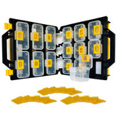 EnnovaTools WVE9420 removable compartment organizer shown in action for organized fasteners