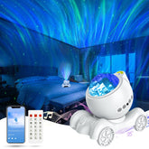ENOKIK Northern Light Projector front view showing compact bedside design.