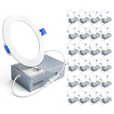 Ensenior 24-pack 4-inch LED recessed light for energy-efficient, modern interiors.