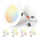 Ensenior 4-inch LED can light assembly demonstrates a clean retrofit with safe, long-lasting performance.