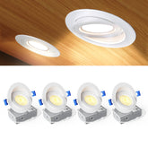 Ensenior 4-inch gimbal light rotates to spotlight artwork and accents.