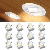 Ensenior 4inch LED gimbal light setup provides precise 360° lighting for artwork and walls.