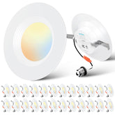 Ensenior 5-6 inch LED can light dimmable for flexible brightness.
