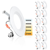 Ensenior 5/6-inch LED can light with dimmable brightness for living spaces