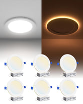 Ensenior 6-pack 6-inch downlight front view for clean ceiling integration.