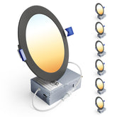 Ensenior 6-inch LED recessed light with dimmable 1200 lumens for bright, energy-efficient rooms