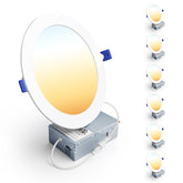 Ensenior 7-inch LED downlight cutout template for quick installation