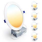 Ensenior 8-inch recessed light dimmable with 2700K-5000K options for flexible mood lighting