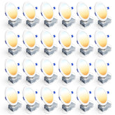 Ensenior six-inch LED recessed downlight provides bright, wide-angle illumination for living rooms.