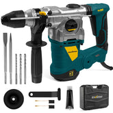 Enventor rotary hammer drill with blue body, ideal for heavy concrete work