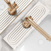 eormoe diatomite kitchen faucet mat shows absorbent surface soaking splashes quickly
