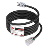 EP 10ft 14/3 lighted extension cord with LED indicator for safe outdoor use at night.