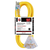EP 15 ft extension cord closeup shows copper conductors for reliable power