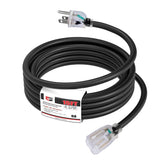 EP 15ft 14/3 lighted end extension cord with LED indicator for night visibility