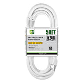 EP 50 ft outdoor extension cord with 3-prong grounded plug for safe outdoor power access