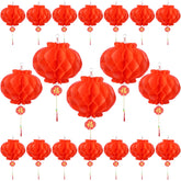 Epakh 100 piece Chinese red lanterns, 10 inch, ideal for indoor and outdoor decor