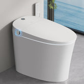 EPLO smart toilet bidet with tank showing booster flush for strong daily performance