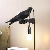 EPPARA raven table lamp on desk adds ambient light and artistry.