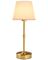 EppieBasic cordless table lamp base showcases antique brass for warm dining ambiance
