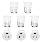 erquil 8-pack light socket to plug adapter in white enabling convenient on-the-go charging