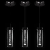 Esfos pendant light with crystal bubble glass for kitchen island lighting