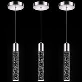 Esfos pendant lights 3-pack over kitchen island for a cohesive modern ambiance