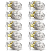 Estmoon privacy door knobs in brushed nickel for interior doors—easy installation and reliable privacy.