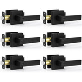 Estmoon 6-pack matte black door handle set for easy interior upgrades