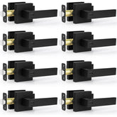Estmoon 8-pack black door handles for cohesive interior style