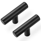 Estmoon matte black cabinet knob 2 inch with fingerprint-free finish for a sleek upgrade