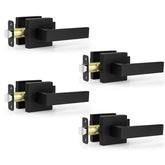 Estmoon matte black passage door knob for versatile spaces